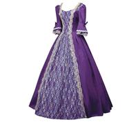 Generico Vestito Gotico Donna Vittoriano Per Il Rinascimento Cosplay Costumi Medioevo Vampiressa Bambina Sera Taglie Forti Manica Lunga Maniche Svasate Halloween Carnevale Abbigliamento