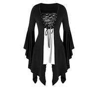 Generico Vestito Gotico Donna Vittoriano Per Il Rinascimento Maniche Tromba Stile Medievale Vampiressa Bambina Cosplay Costume Da Regina Rinascimentale Halloween Carnevale