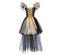 Generico Vestito Halloween Bambina,Cosplay Festa Abito da Vampiro Costume Mercoledi Bebe Fille de Fête Danse Pageant Filles per Carnevale Party Cosplay