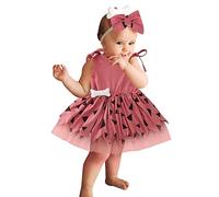 Generico Vestito Halloween Bambina,Costume de Vampiressa Bambina Abito da Vampiro Costume di Travestimento Fancy Dress Vetement Bebe Jupe Bretelles per Bambine 3 Mesi,12 Anni