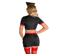 Generico Vestito Infermiera Hot Intimi Vestito Cosplay Per Donna Coppie Lingerie Donna Hot Uniforme Vestito Operato dalla Biancheria Intima Costume da Infermiera di Halloween