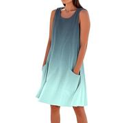 Generico Vestito Lungo Estivo Donna Curvy Abiti Impermeabili Offerte Lampo, Abiti Mare Montagna Abbigliamento Lavoro Larghi Palestra Giapponesi Cucina Streetwear Leggeri Vestitino Donna Corto M