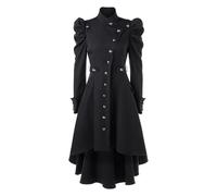 Generico Vestito medievale da donna, abito rinascimentale, maniche svasate, maglietta irlandese con corsetto gotico, costume da cosplay steampunk, abito vittoriano, per Halloween, carnevale