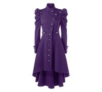 Generico Vestito medievale da donna, abito rinascimentale, maniche svasate, maglietta irlandese con corsetto gotico, costume da cosplay steampunk, abito vittoriano, per Halloween, carnevale