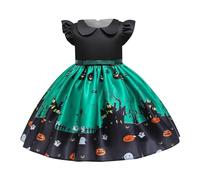 Generico Vestito mercoledì Bambina Halloween per Ragazza Costume da Regina di Abbigliamento Bambino Mon Premier Bebe Fille de Fête Danse Pageant Filles Carnevale Party Cosplay