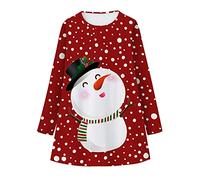 Generico Vestito Natale Ragazza - Vestiti Casuali del Vestito della Principessa di Natale del Carattere delle Ragazze dei Capretti del Bambino (C 11-12 Years)