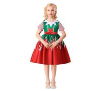 Generico Vestito Natalizio Neonato - Bambini Bambina Ragazze Concorso Abito Natale Danza Festa Costume Principessa Vestito (5-6 Years)