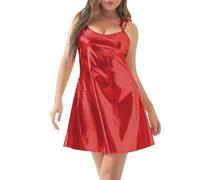 Generico Vestito Paillettes Donna Curvy,Abito da Spettacolo Teatrale Dimagrante Sexy da Donna