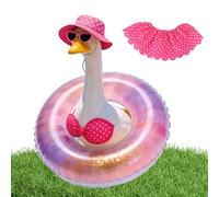 Generico Vestito per Oca da Portico | Bikini Hawaiano con Cappello e Occhiali da Sole,Abbigliamento per Oca da Portico | Feste in Giardino, Festival, Eventi, Giardino, Cortile, Balcone, Prato e Patio