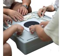 Generico Viaggio Mahjong Set - Small Chinese Table Game, Portable Leisure Toy, Compact Family Entertainment | Gioco leggero per amici ragazzi feste per le feste vacanze in campeggio interno all'aper