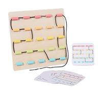 Genérico Viaggio per Bambini, Motricità Fine per Bambini da 1 A 2 Anni | Bordo di in Legno Colorato,Giocattolo Unico da Tavola di Filatura, Abilità Motorie,