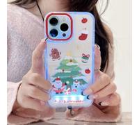 Generico Vibrant LED Bowknot Phone Case, Built in LED Colorful Glowing Cell Phone Cover for Women, Incoming Call Flash Light Up Slim Clear Case for iPhone 11/12/13/14/15/16/17 Pro/Pro Max