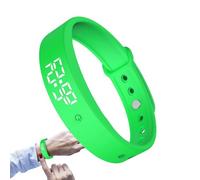 Generico Vibrating Wrist Alarm Clock | Silicone + ABS Smart Vibrating Clock Wristband - Pill Reminder With 3 Alarms | For Kids Adults Men Women Teens Elderly Bed Travel Dorm Medication Fitness