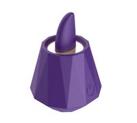 Generico Vibratore per giocattoli sessuali per adulti per donne - Stimolatore per leccata anale con pinza clitoridea femminile in 5 modalità - Giocattolo per leccare la lingua del sesso di coppia,B