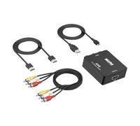 Genérico Video Converter - AV Cable Adapter | Video Adapter Cable | AV to Component Converter, RCAA to Component Converter, Video and Audio Adapter | Video Converter Cavo, AV to Component Converter