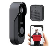 Generico Videocitofono Senza Fili,Campanello Smart Wireless Con Videocamera - Rilevamento Movimento Dialogo Bidirezionale Archiviazioni Cloud Monitor Sicurezza per Casa Interna Porta Ingresso Negozio
