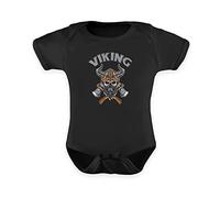Generico Viking - Il vichingo - Baby Body Nero 0-6 Mesi