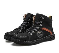 Generico Vilobel Men Non Slip on Shoes, Vilobel Mens Safety Toe Work Boots, Lightweight Non-slip Boots, Ankle Protection (Black,41)