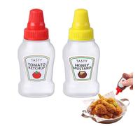 Generico Vinaigrette Mixer Bottle - Salad Dressing Bottle | Sauce Squeeze Bottles | Bottles with Leakproof Screw Cap | Portable Salad Dressing Containers | Small Sauce Dispensers for Honey Condiments