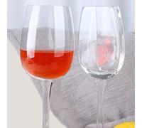 Generico Vino in bicchiere - mezzo cocktail rosso | Glaass cristallino scintillante | Bicchieri di vino grandi flessibili che bevono adatti per feste celebrazioni e uso da pranzo per la casa