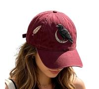 Generico Vintage Baseball Hat - Gothic Distressed Crescent Crow cap