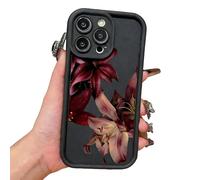 Generico Vintage Floral Decadent Lily Phone Case for iPhone, Anti-Scratch Protective Cover with Retro Botanical Design for iPhone 17/16/15/14/13 ProMax (D1,14Pro Max)