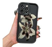 Generico Vintage Floral Decadent Lily Phone Case for iPhone, Anti-Scratch Protective Cover with Retro Botanical Design for iPhone 17/16/15/14/13 ProMax (C1,16Pro Max)