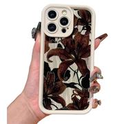 Generico Vintage Floral Decadent Lily Phone Case for iPhone, Anti-Scratch Protective Cover with Retro Botanical Design for iPhone 17/16/15/14/13 ProMax (B1,11Pro Max)
