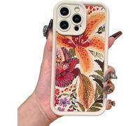 Generico Vintage Floral Decadent Lily Phone Case for iPhone, Anti-Scratch Protective Cover with Retro Botanical Design for iPhone 17/16/15/14/13 ProMax (A1,16)