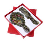 Generico Vintage Handheld Mirror | Portable Romantic Retro Vanity Accessory