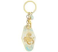 Generico Vintage Illustrated Zodiac Keychain, 12 Astrology Signs Enamel Charm, Retro Motel Style Car Pendant, for Astrology Lovers (Scorpio)