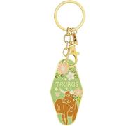 Generico Vintage Illustrated Zodiac Keychain, 12 Constellations Metal Enamel Keychain, Retro Style for giving to friends and family (1Pc-J)