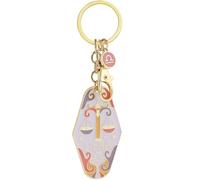 Generico Vintage Illustrated Zodiac Keychain, 12 Constellations Metal Enamel Keychain, Retro Style for giving to friends and family (1Pc-G)