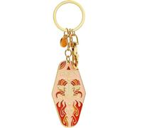 Generico Vintage Illustrated Zodiac Keychain, 12 Constellations Metal Enamel Keychain, Retro Style for giving to friends and family (1Pc-B)