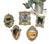 Generico Vintage Mini Picture Frames | 5-Teiliges Harz Set Antikgold
