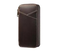 Generico Vintage PU Leather Pencil Case - Fountain Pen Storage Organizer | Large capacity zippered case stores fountain pens, markers and stationery for school, office, travel and everyday organizatio