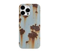 Generico Vintage Rust Look Phone Case for iPhone 16/15/14/13/12/11 ProMax,Creative Industrial Iron Inspired Shockproof TPU Rusty Imitation Phone Cover (for iPhone 13 Pro Max,A)