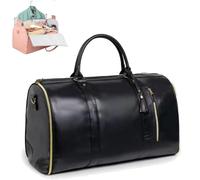 Generico Viralhuntz Travel Bag, Viralhuntz Foldable Travel Bag, 2-in-1 Garment and Duffle , Water-Resistant, Carry-On Approved (Black)