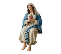 Generico Virgin Mary Figurine - Religious Holy Figurine Decor, Blessed Tabletop Ornament, Spiritual Mother Accent, Heavenly Blessing Keepsake | Devotional Statues for Home Mantel Bookshelf