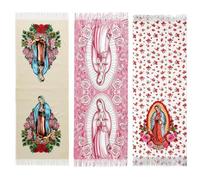 Generico Virgin Mary Scarf - Catholic Soft Warm Floral Decorations