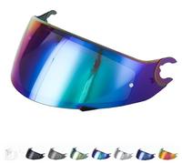 Generico Visiera compatibile con Shark Spartan - Skwal - Skwal 2 - D Skwal (NO SPARTAN GT) (Arcobaleno)