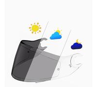 Generico Visiera for Ca-sco Skwal for SHARK Skwal1 Skwal2 D-Skwal2 Spartan Spartan Carbon Face Shield Protezione solare Lente Accessori Moto Antivento(Photochromic Clear)