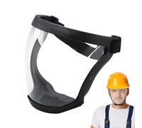 Generico Visiera integrale, visiera di sicurezza - Maschera visiera trasparente antiappannamento con fascia regolabile,Dispositivi di protezione di sicurezza per adulti, copertura per viso da lavoro