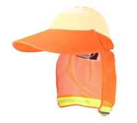 Generico Visiera per casco di sicurezza - Parasole in tessuto da 19,69 pollici | Protezione per il viso 'elmetto | Protezione solare traspirante anti-UV per giardinaggio, edilizia, lavoro all'aperto