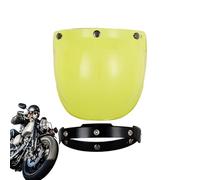 Generico Visiera Per Casco Moto | Scudo | Lente Curva Visiera Aperta Per Percorsi Autostradali Tour Lunghi Notturni Pioggia Spostamenti Urbani