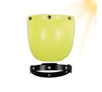 Generico Visiera Per Casco Moto | Visiera Colorata,Lente Curva Visiera Aperta Per Percorsi Autostradali Tour Lunghi Notturni Pioggia Spostamenti Urbani