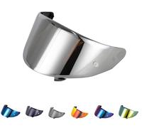 Generico Visiera per casco Suomy Stellar 1 Speedstar 1 Track-1 TX-Pro (Argento)