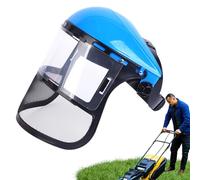 Generico Visiera Per Molatura - Protezione Di Sicurezza Trasparente Resistente All'appannamento, Maschera Protettiva Leggera Per Falciatura E Paesaggistica, Visiera Trasparente Integrale Con Rete | V