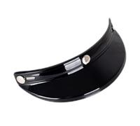 Generico Visiera Per Moto - Materiale PP, Dimensioni Retrò | Per Protezione UV Con Visiera Parasole A Tre Bottoni Per Caschi Da Moto Retrò 3/4 Caschi Vintage Da Motocross A Mezza Faccia Per Uso Ester