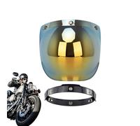 Generico Visiera Per Moto | Visiera Colorata | Lente Curva Visiera Aperta Per Percorsi Autostradali Tour Lunghi Notturni Pioggia Spostamenti Urbani